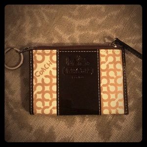 Authentic Coach Women’s Coin Purse with Key Chain